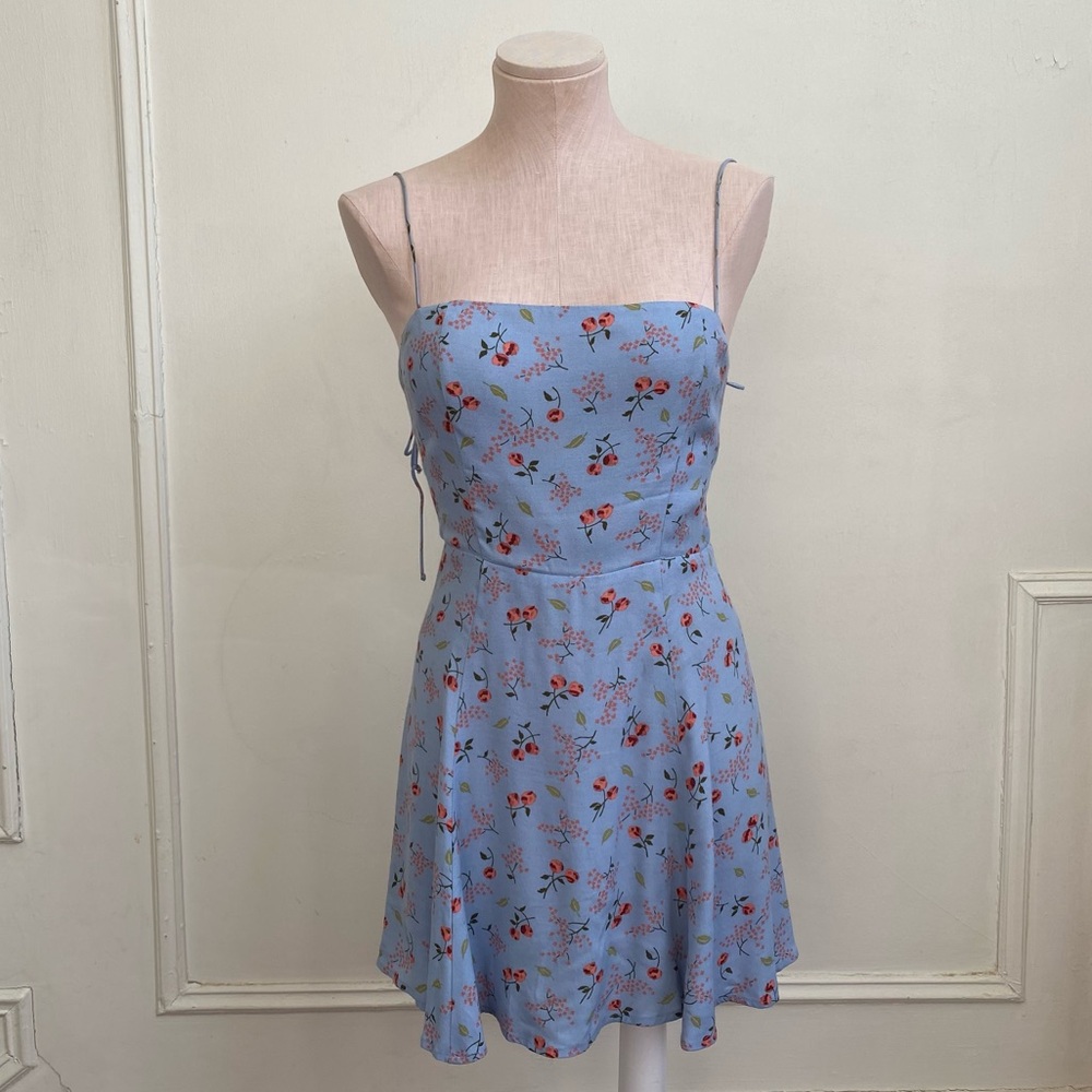 Reformation Sarah Dress in Blue Floral